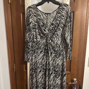 Black and white dress